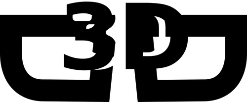 3D-glasögon vektor symbol